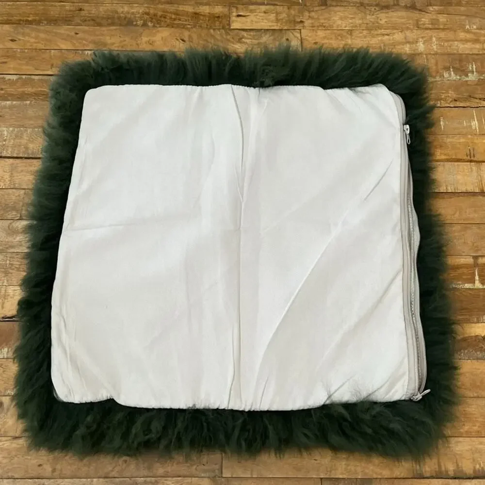 Handmade Genuine Mongolian Lamb Fur Pillow Shams 18